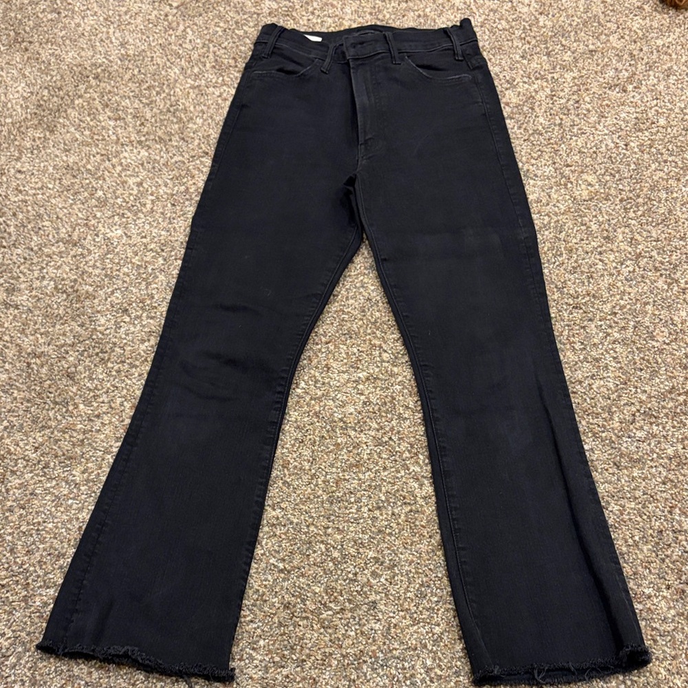MOTHER Size 26 Black Women's High-Rise Flare Jeans